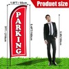 Hahafelt 2 Sets Parking Feather Flag with Pole 7ft Parking