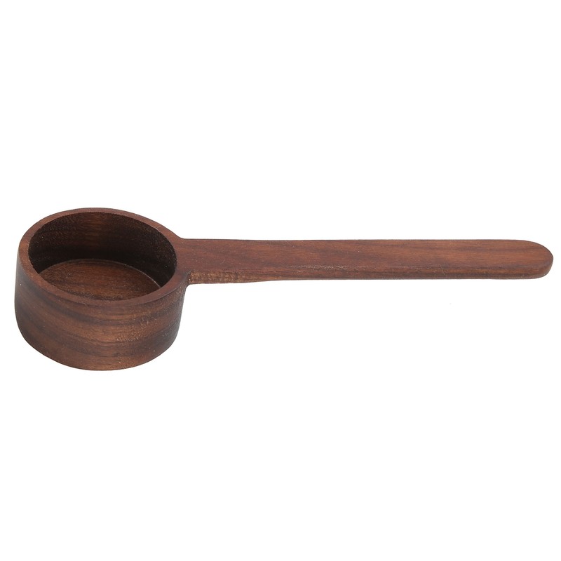 2Pcs Walnut Coffee Bean Measuring Spoon Food Grade Salt Spoon