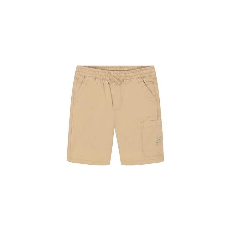 Lucky Brand Boys' Pull-On Cargo Shorts, Drawstring Closure, Cornstalk