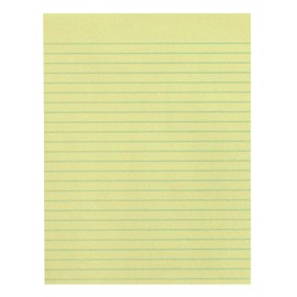 School Smart Composition Paper, No Margin, 8-1/2 x 11 Inches, Yellow, 500 Sheets