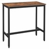 VASAGLE Bar Table, Narrow Long Kitchen Dining Table, Sturdy Metal