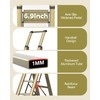 WOA WOA 4 Step Ladder, Ladders for Home, Anti-Slip Pedals,