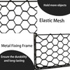 Campervan Storage Nets 2Pack Elastic Mesh Net with Metal Frame