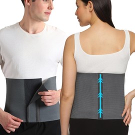 ZIPLO CARE Abdominal Binder Lower Waist Support Belt -Compression Wrap After Delivery for Tummy Reduction Belly Support Belt for Women (Large)