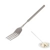 Retractable Fork 1PCS,22 to 65 cm Retractable Stainless Steel Long