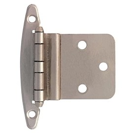 Liberty H00930C-SN-O 3/8 in. Satin Nickel Inset Hinge Without Spring (1-Pair)