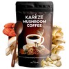 KARKZE Instant Mushroom Coffee Powder –6 Super Mushrooms with Lions