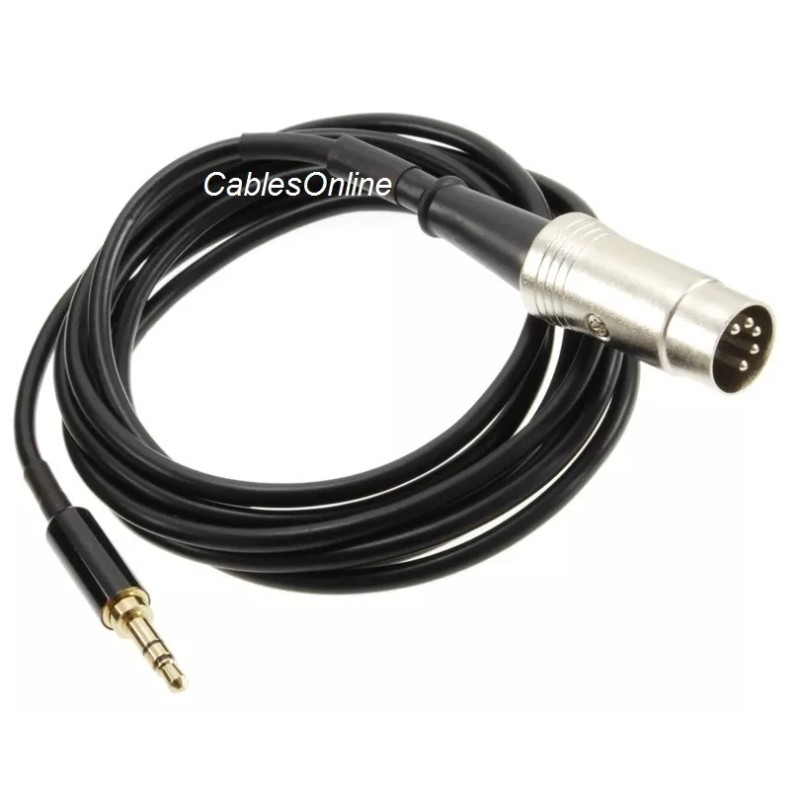 CablesOnline 6ft 3.5mm "step-down" Male to Din-5 Male Audio Cable