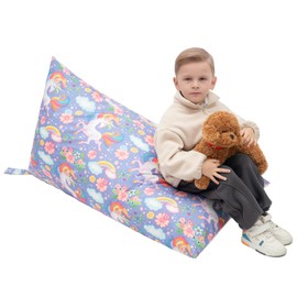 SANFERGE Cuddly Toy Storage Bean Bag Cover - 132 x 79 cm Extra Large YKK Zipper for Plush Toys Blankets Towels - Cover Only (No Filling)