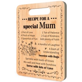 Luvart Gift for Mum, Special Mum Chopping Board, Mothers Day Gifts for Mom, Birthday Christmas Gifts for Mother, Mummy Gift from Daughter Son, Unique Present Gifts Ideas for Mum