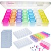 WZYTEU Sorting Box, 4 Pieces 28 Compartments Diamond Painting Box,