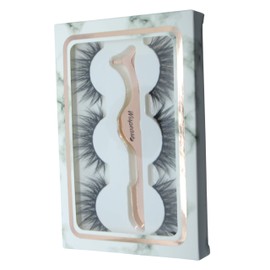 Wispy & Light | False Eyelash Multipack Lashes with Lash Applicator Tool for Easy Application 3 Pairs | WISPEASEUK | ESME Gift Set