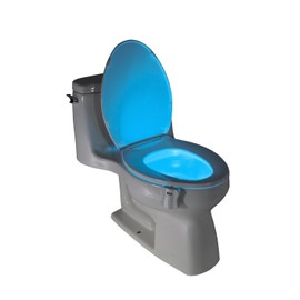 LightBowl Toilet LED Nightlight by Wally's, Motion Activated, Fits Any Toilet, 8 Colors in One Light.