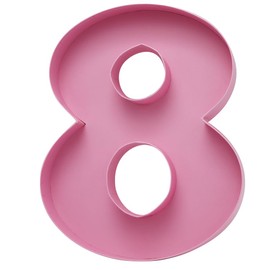 Dylcypheria 12inch Cardboard Number Fillable Food Tray Box for Charcuterie, Cupcake Arrangement,Birthday Anniversary (Pink 8)