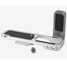 XCJSYP FALCAM Metal Hand Grip L Bracket, Anti-Slid Holder Rabbit Cage Bracket Tripod for FUJI Film X100 VI,Arca Swiss Type Quick Release Tripod Plate, L-Shaped Handle Camera Photography (Silver)