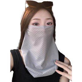 VEVE & MIKI Face Cover, Cooling Sensation, UV Protection, Ear Cover Included, Neck Guard, Sweat Absorbent, Quick Drying, No More Stiffly, Repeated Sunburn Prevention, Face Mask, Yeah