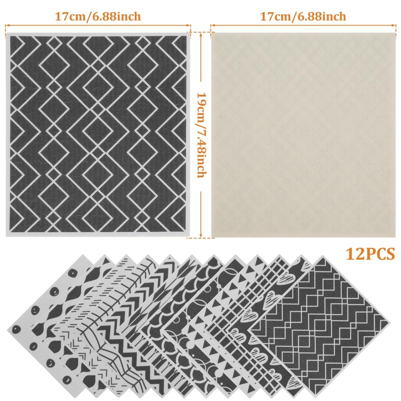 ZLHETWT Absorbent Swedish Dishcloth for Reusable Paper Towel Swedish Dish