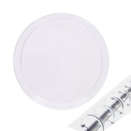 ITSYHPRO 33pcs DIY Discs For Discbound Noteboke Planner Accessories Expander Disc fits for Tul,Levenger,Arc,Happy Planner,Talia(Super Clear,1.25inch(32mm)