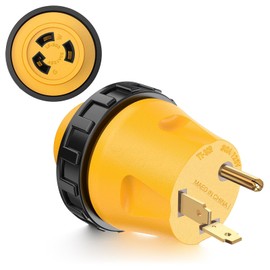 IZTOSS 30A Male to 30Amp Female RV Electrical Converter Plug with Twist Locking 125V AC Power Cord Generator Cable Adapter for RV Camper Travel Trailer Marine