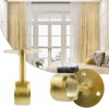 Antrader 4-Pack Stainless Steel 1.5" Diameter Wardrobe Closet Rod Rail