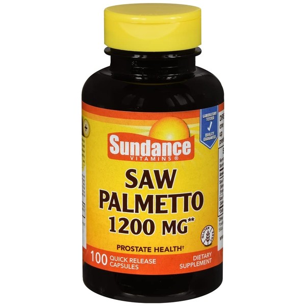 Sundance Vitamins Saw Palmetto 1200 mg - 100 Capsules, Pack of 3
