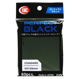 KMC Perfect Black Card Barriers, 80 Count