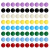 Laviesto Game Replacement Marbles,80pcs Solid Color Game Balls for Chinese