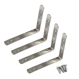 150 x 110 x 3 mm Stainless Steel Angle Connector Corner Brackets (Pack of 4)