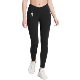 baleaf Women's Fleece Lined Waterproof Leggings Thermal Warm Hiking Pants with Pockets High Waisted Winter Cold Weather Outdoor Gear Black 2XL