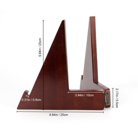 Wooden Championship Belt Display Stand, Triangle Boxing Belt Buckles Holder, Flexible Adjustment Wrestling Champion Display Holder for Sport Football Boxing Martial Corporate Award Badges