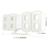 Gadiz Reloj Digital Luminoso Números Led 3d, Alarma, Blanco, Usb