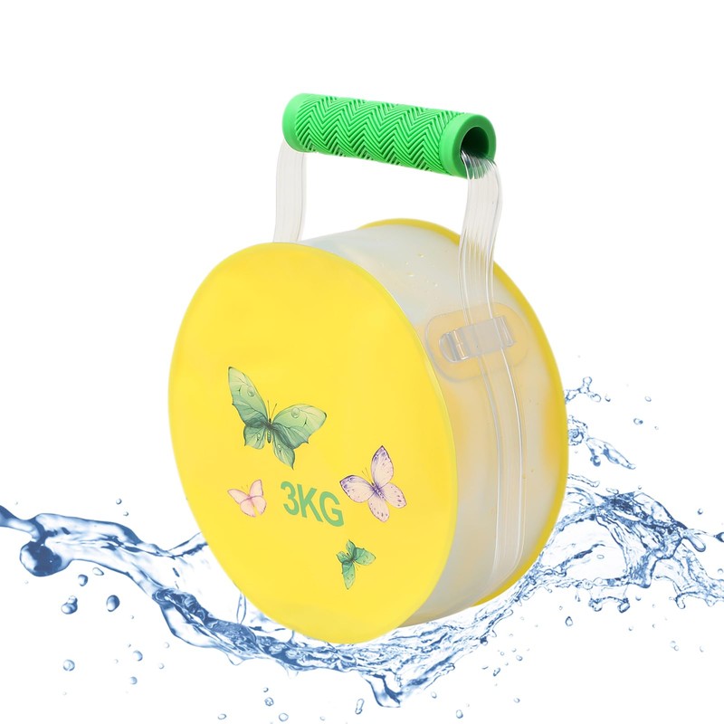 DEIRIS Water Kettlebell- Foldable & Adjustable Kettlebell 3KG- Sand Water