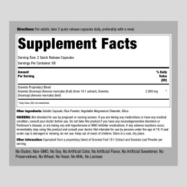 Piping Rock Graviola Capsules | 2000mg | 120 Count | Extract Supplement | by Piping Rock