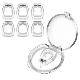 いびき防止グッズ ノーズクリップ いびき軽減グッズ いびき対策 磁気鼻呼吸クリップ 安眠睡眠グッズ 繰り返し使える ケース付き 男女兼用 6個