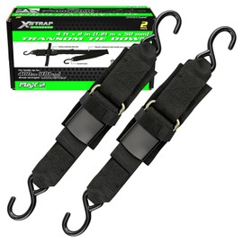 XSTRAP STANDARD Marine Boat Trailer 2" x 4' Trailer Transom Tie-Down Straps, 2PK