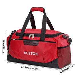 Kuston Sports Small Gym Bag for Men and Women Travel Duffel Bag Workout Bag with Shoes Compartment&Wet Pocket
