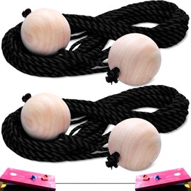 Sotiff 2 Sets 27 Feet Cornhole Boards Distance Setup Tool Measuring Device Cornhole Accessories(Red Rope)