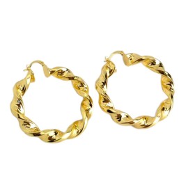 A set of two earrings, one stainless steel Designer women fashion jewellry green emerald zircon long tassal easrrings and one Dubai 18k gold plated luxury geometric unique earrings for women.