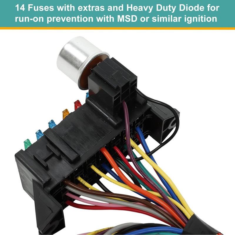 14 Fuse 12-14 Circuit Wiring Harness Racing GXL Copper Wire