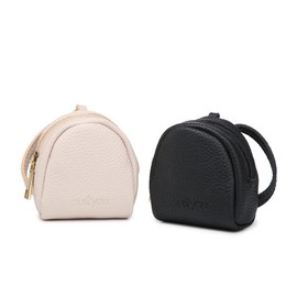 purifyou Juego de 2 fundas de piel para chupetes y pezón, color negro y beige, funda para bolsa de pañales y cochecito, caja para chupetes para viajes, mantiene los bebés limpios y accesibles
