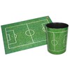Runner 26665 Motif-paper basket Football field, 13L, round, plastic