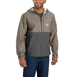 Carhartt Men's Storm Defender® Relaxed Fit Lightweight Packable Jacket, Desert/Gravel, XX-Large Tall