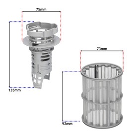 SPARES2GO Micro Drain Mesh Screen Cage Filter compatible with Siemens Dishwashers 00645038 645038