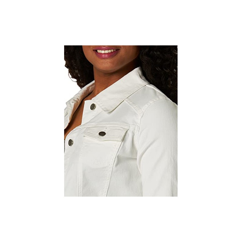 Riders by Lee Indigo Women's Denim Jacket, White, Large