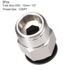 TA-VIGOR 3Pcs 1/2NPT Male x 6mm Push to Connect Pneumatic
