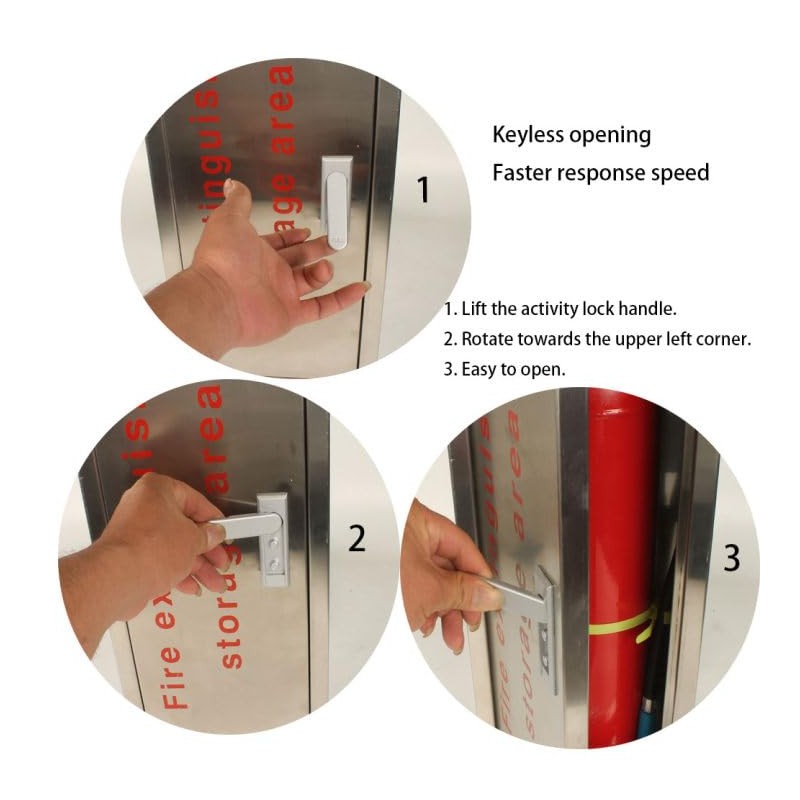Fire Extinguisher Cabinet,Box,Bracket, Wall Mount,Stainless Steel Suitable for 5LB,10LB Fire