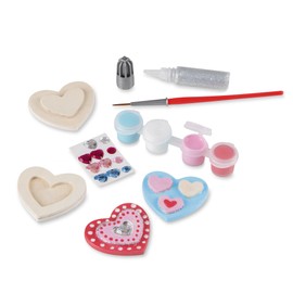 Melissa & Doug Paint & Decorate Your Own Wooden Magnets Craft Kit – Butterflies, Hearts, Flowers