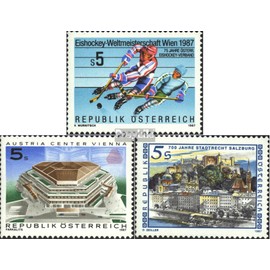 Austria 1877,1878,1879 (complete.issue.) fine used/cancelled 1987 Hockey, Austria center, Salzburg (Stamps for collectors) Winter sports (skiing/ice hockey/bobsleigh ...)