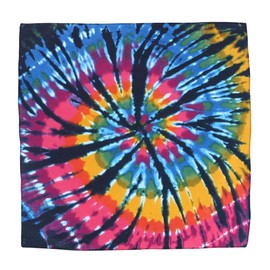 Cotton Dark Storm Tie-Dye Bandana, Multi-Color