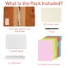ANOMM A6 Ring Binder Notebook PU Leather Diary, Refillable Notebook
